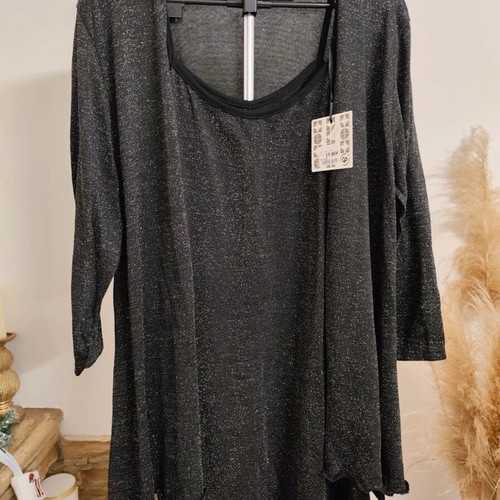 Cardigan and dress new with tag, black