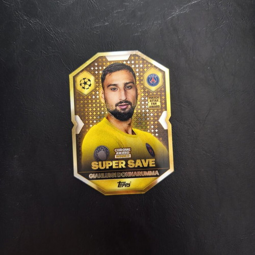 Super Save Gianluigi Donnarumma Chrome Award Winner Sticker new
