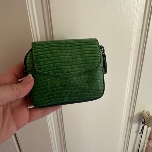 Claris Virot leather wallet like new, green