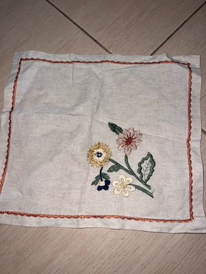 Handmade table napkin vintage