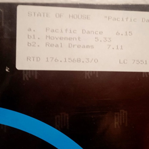Maxi Single State Of House - Pacific Drums 1993