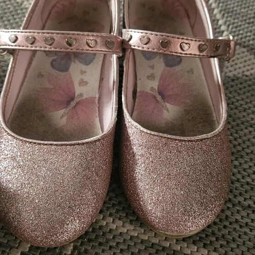 Ballerina shoes like new, size 29, glitter