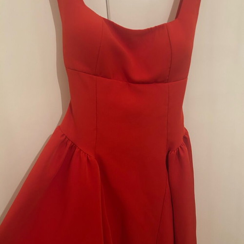 Spring dress red like new, size M