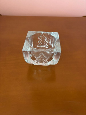 Glass Christmas items like new, set of 2 pieces