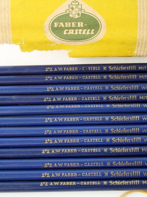 Vintage μολύβια A.W. Faber Castell Schieferstift Weich πακέτο 12 καινούργια