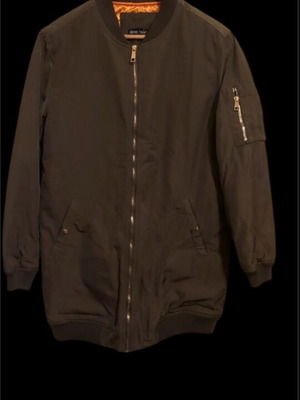Derek Heart Khaki Bomber Jacket like new, size XL fitting Large