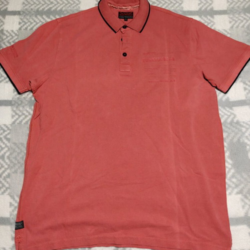 Funky Buddha Polo new, size XL, red-pink with defect
