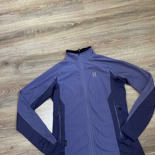 Women's fleece jacket Haglöfs Polartec full zipped used, size M, blue