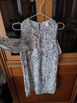 Floral dress Zara like new, size L, 100% viscose, multicolor