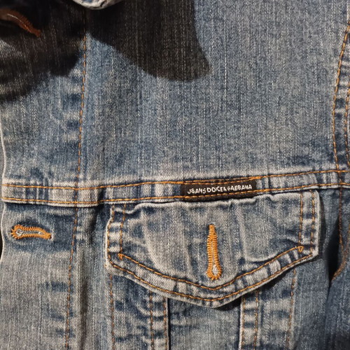 Dolce e Gabbana women's slim fit denim jacket size XL like new