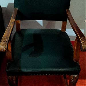 Πολυθρόνα-καρέκλα δερμάτινη