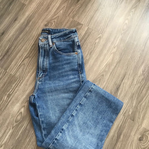 Massimo Dutti High Waisted Mom Jeans Size 34 XS Like New, Blue