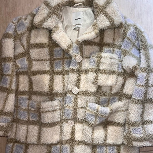 Pull&Bear checked fur like new