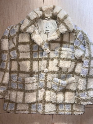 Pull&Bear checked fur like new
