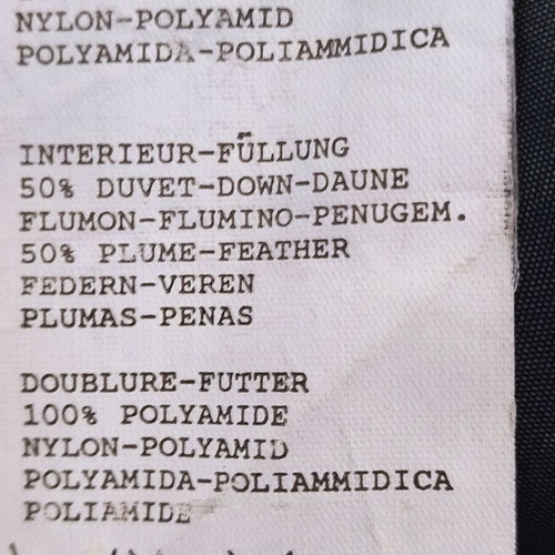 Men's reversible jacket like new, gray and black, down-filled