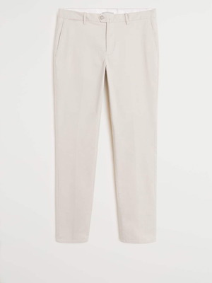 Παντελόνι chino slim fit σερζ μπεζ καινούργιο μέγεθος 42