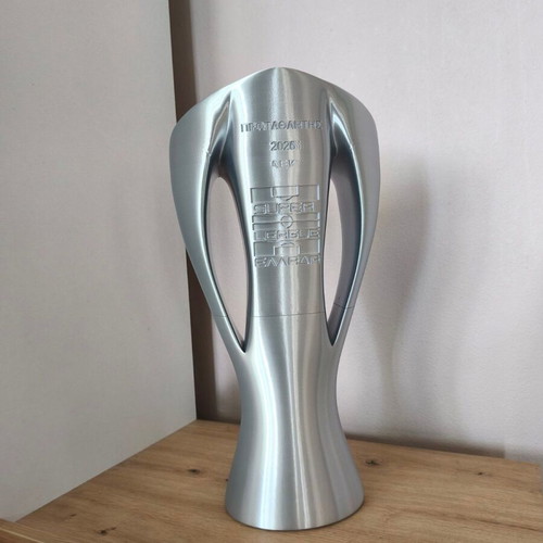 3D Printed UEFA Super League Greece 2026 Trophy AEK new, 50cm