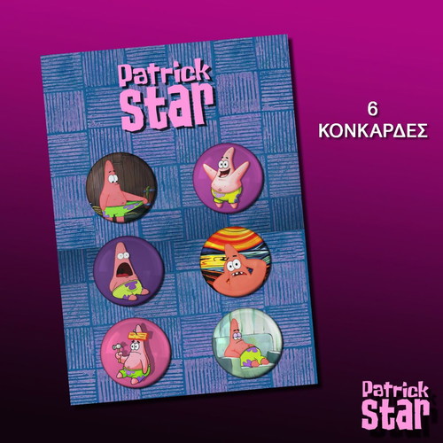 Patrick Star pins set of 6 new, SpongeBob