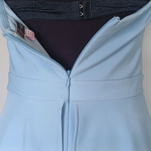Lipsy London strapless cocktail dress baby blue new, large