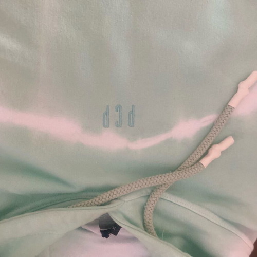 PCP hoodie, mint green tie dye, oversize