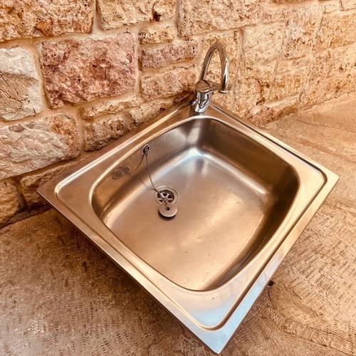 Teka stainless steel kitchen sink with faucet new