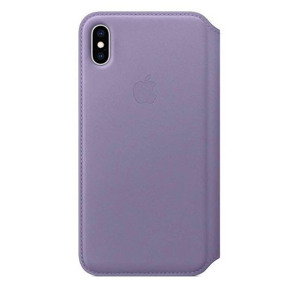  Apple Leather Folio Case gia to iPhone XS Max Lavender