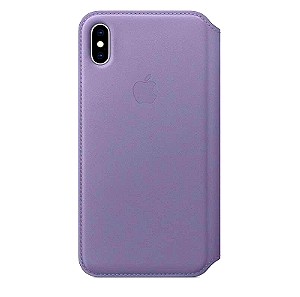 Apple Leather Folio Case για το iPhone XS Max Lavender
