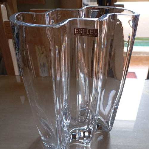 Crystal handmade vase Espiel Bohemia Crystal new