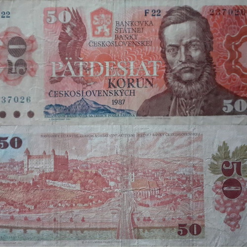 Czechoslovakia 50 Korun 1987 banknote used
