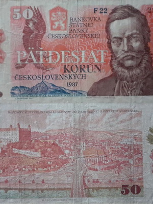Czechoslovakia 50 Korun 1987 banknote used