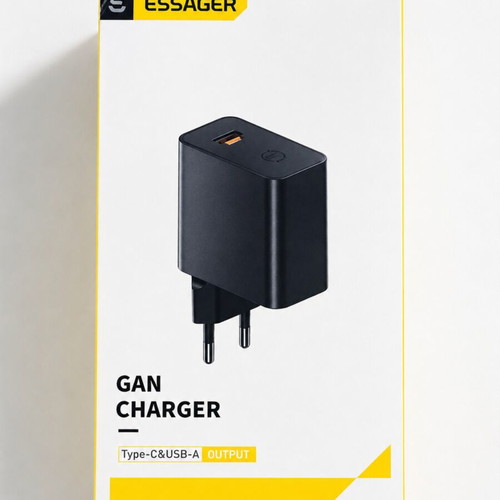 Essager ES-CD65 65W GaN wall charger USB-C USB-A PD 3.0 PPS QC 4.0