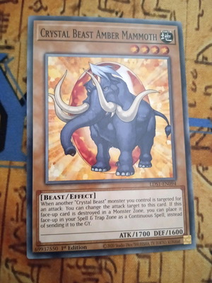 Crystal Beast Amber Mammoth μεταχειρισμένο Effect Monster