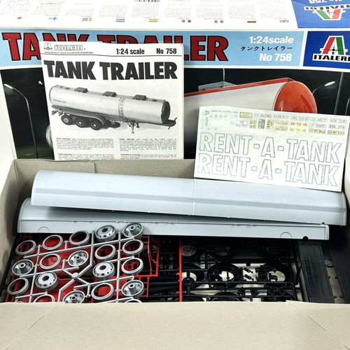 Tank Trailer No 758 1:24 Large Model Kit Italeri 1983 new