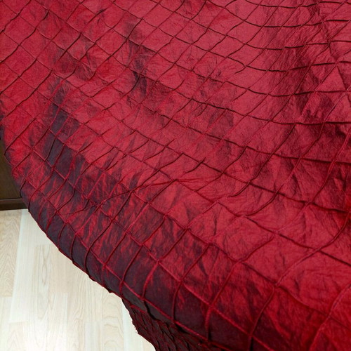 Taffeta curtain grenadine red 3 meters height 2.80m new