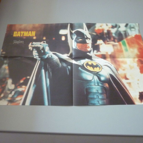 Batman and Whitney Houston double collectible poster used