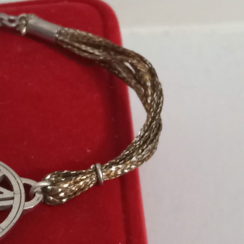 Zolotas silver bracelet 925 vintage used, wrist size 18-18.3cm