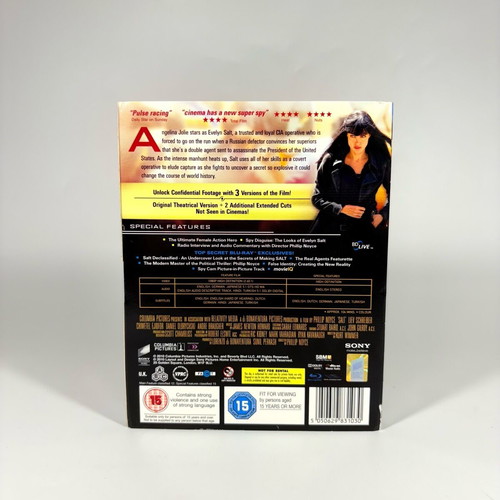 Salt Extended Edition Blu-ray Disc like new with English subtitles