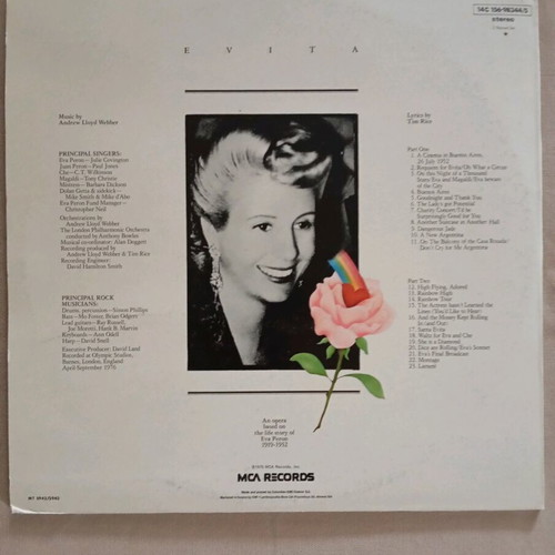 Evita double album like new from London theater