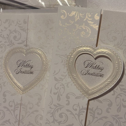 Wedding invitations new vintage with envelopes