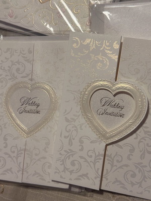 Wedding invitations new vintage with envelopes