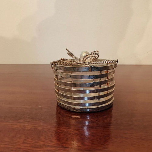 Decorative container used with rust spots