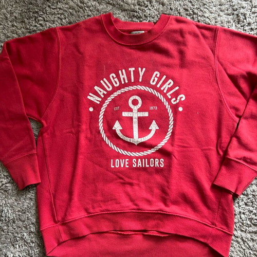 Pull and Bear red sweatshirt used, size S
