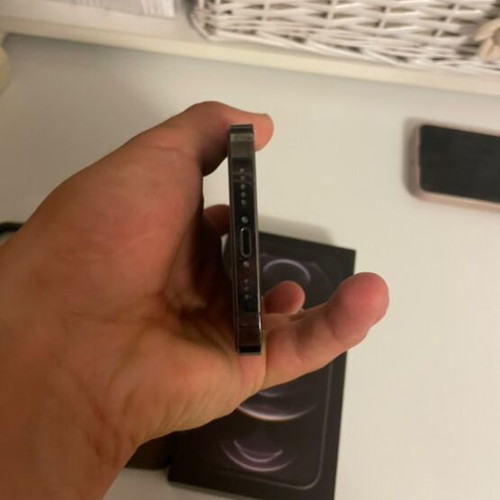 iPhone 12 Pro like new, gray, 128GB with 2 cases and box