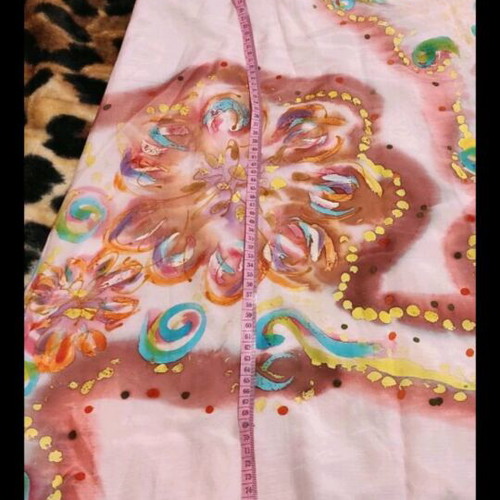 Mini dress used with adjustable straps pink multicolor