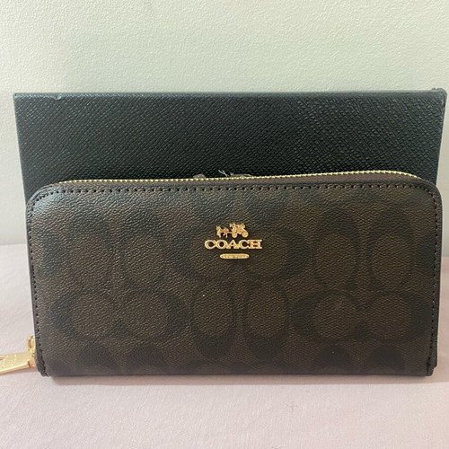 Coach wallet new, black and brown