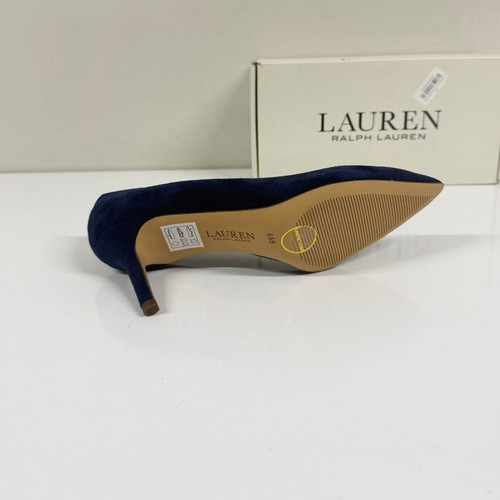Ralph Lauren Lanette suede pump new, size 37, blue