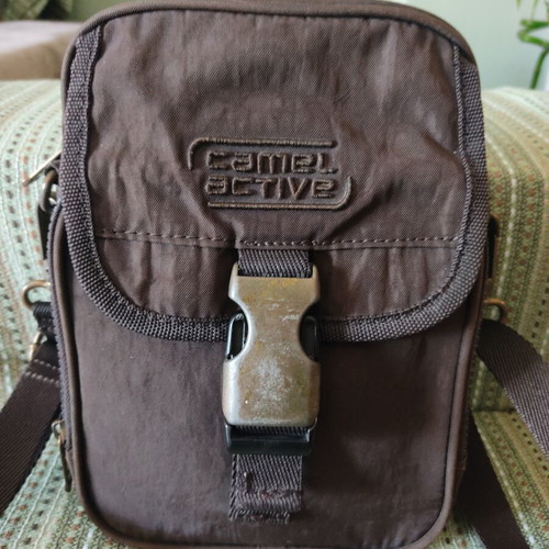 Camel Active brown crossbody bag with adjustable strap