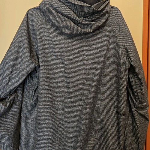 Burton men's jacket like new, size large, gray and blue