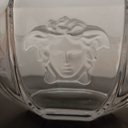 Rosenthal Versace Medusa Lumiere Crystal Bowl like new, 18cm
