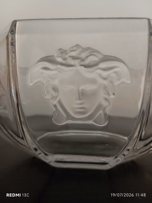 Rosenthal Versace Medusa Lumiere Crystal Bowl like new, 18cm